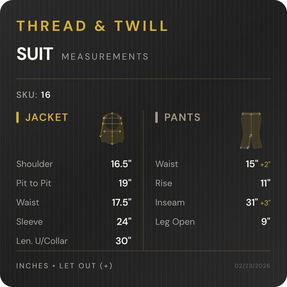 1980s Pierre Cardin Suit Mens 38R 30x31 Grey Pinstripe Vintage 2-Button - Picture 5 of 5